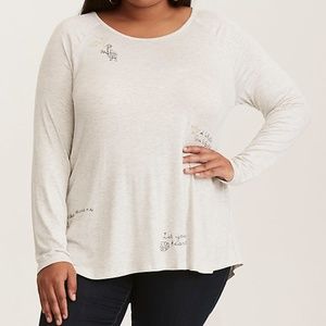 DISNEY PRINCESS EMBROIDERED LACE UP BACK TEE